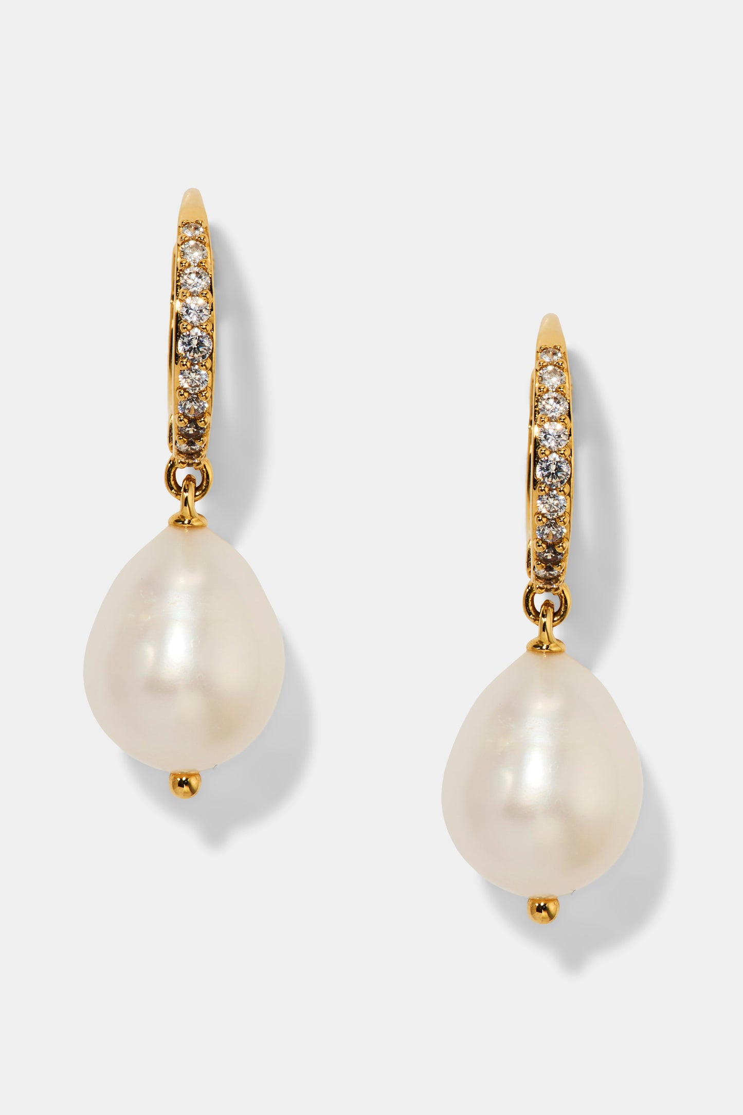 MADRID FRESHWATER PEARL DROP LEVERBACK EARRINGS