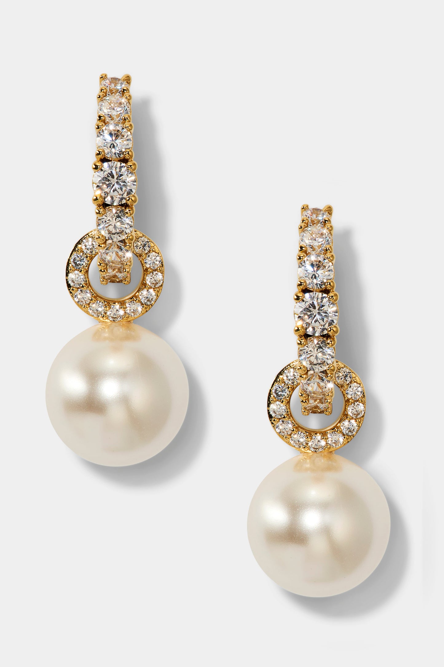 UNDER THE SEA PEARL DOORKNOCKER EARRINGS IN GOLD PLATING