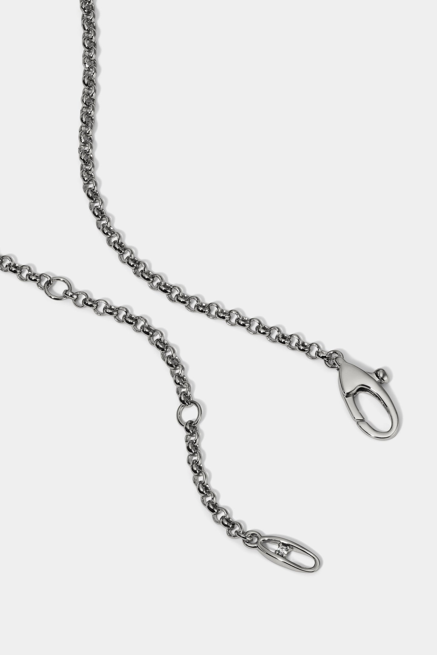 EROS BOW AND CZ PENDANT NECKLACE