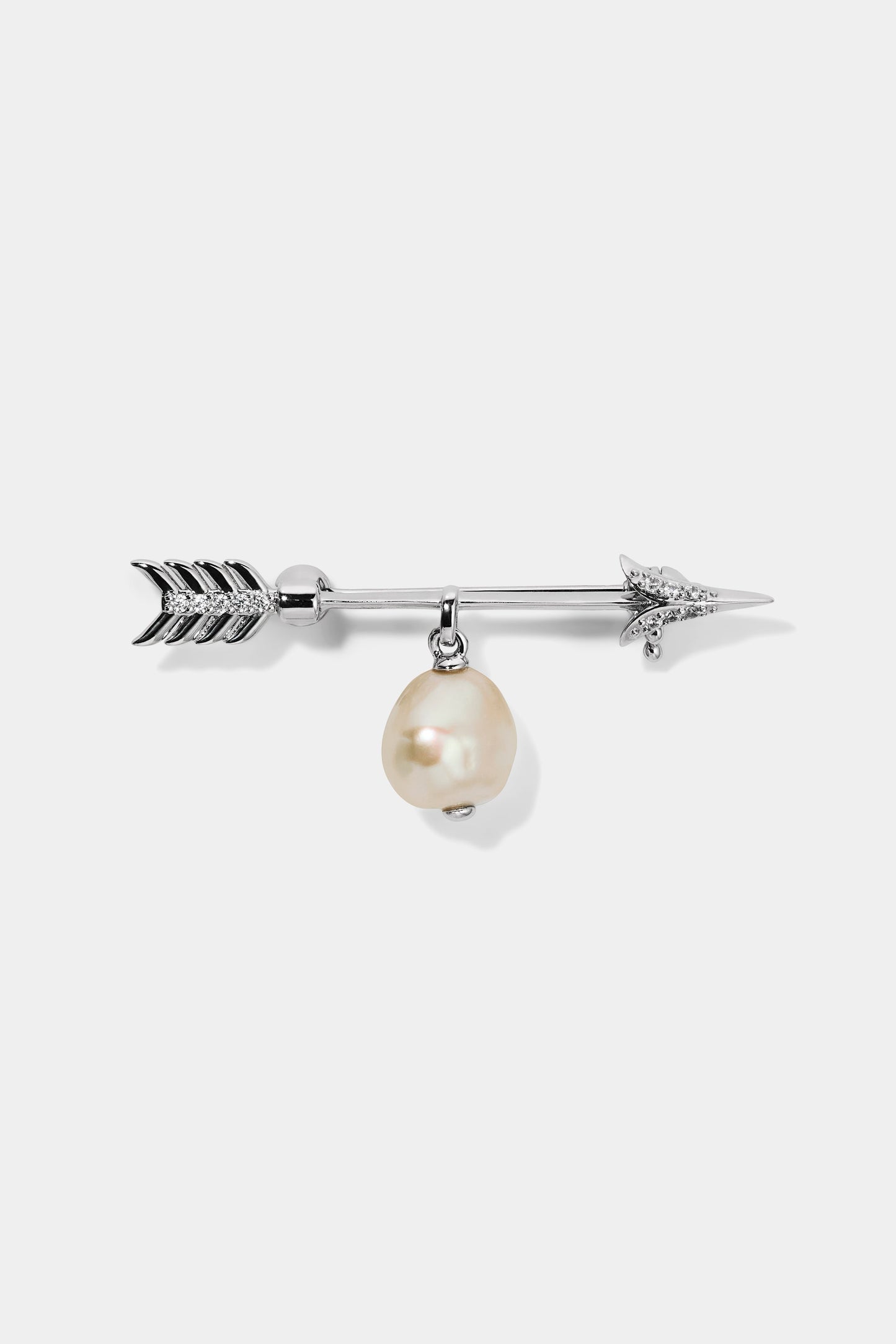 CEREMONY SWAG PEARL ARROW PIN