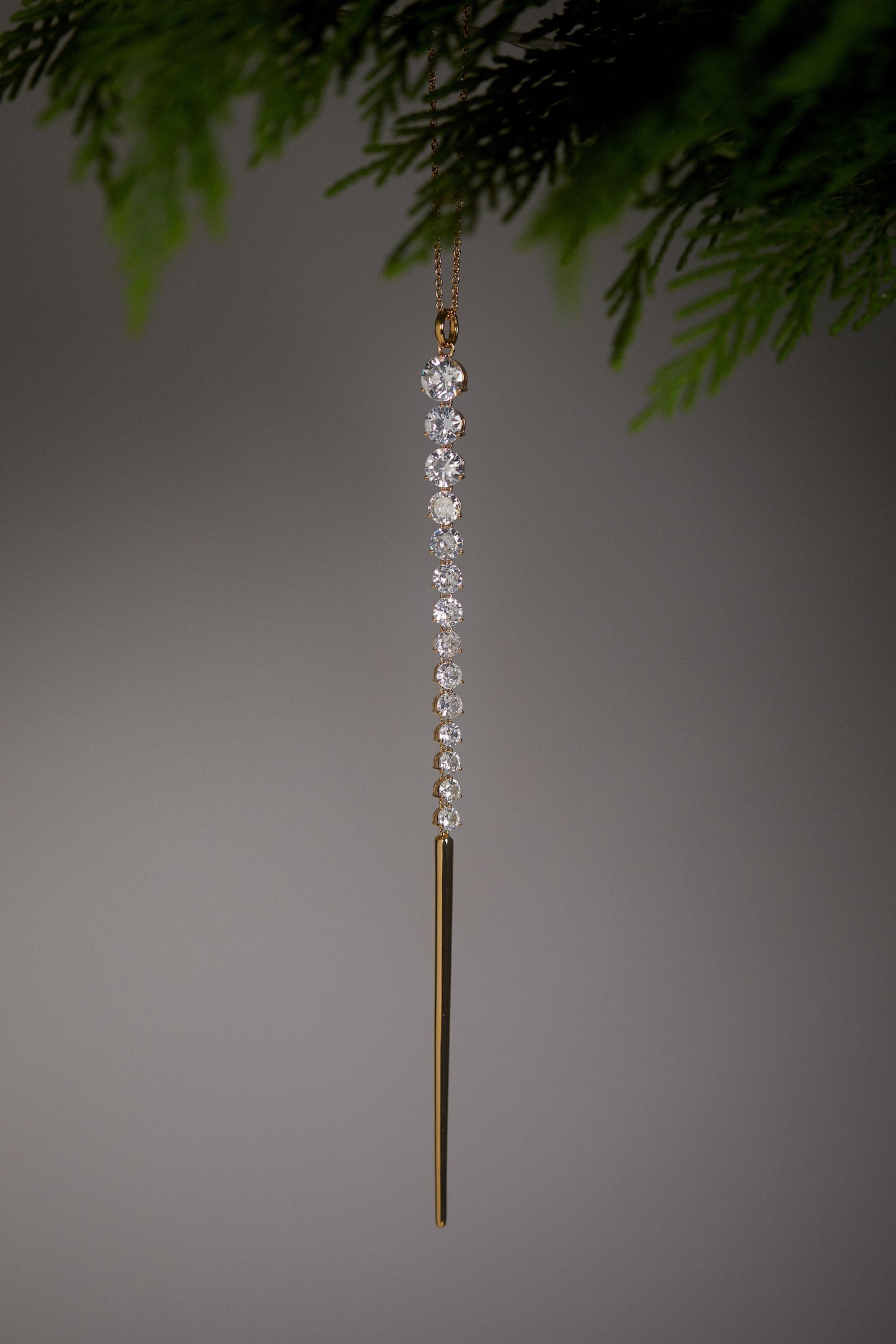 GOOD CHEER GRADUATED CZ ICICLE ORNAMENT