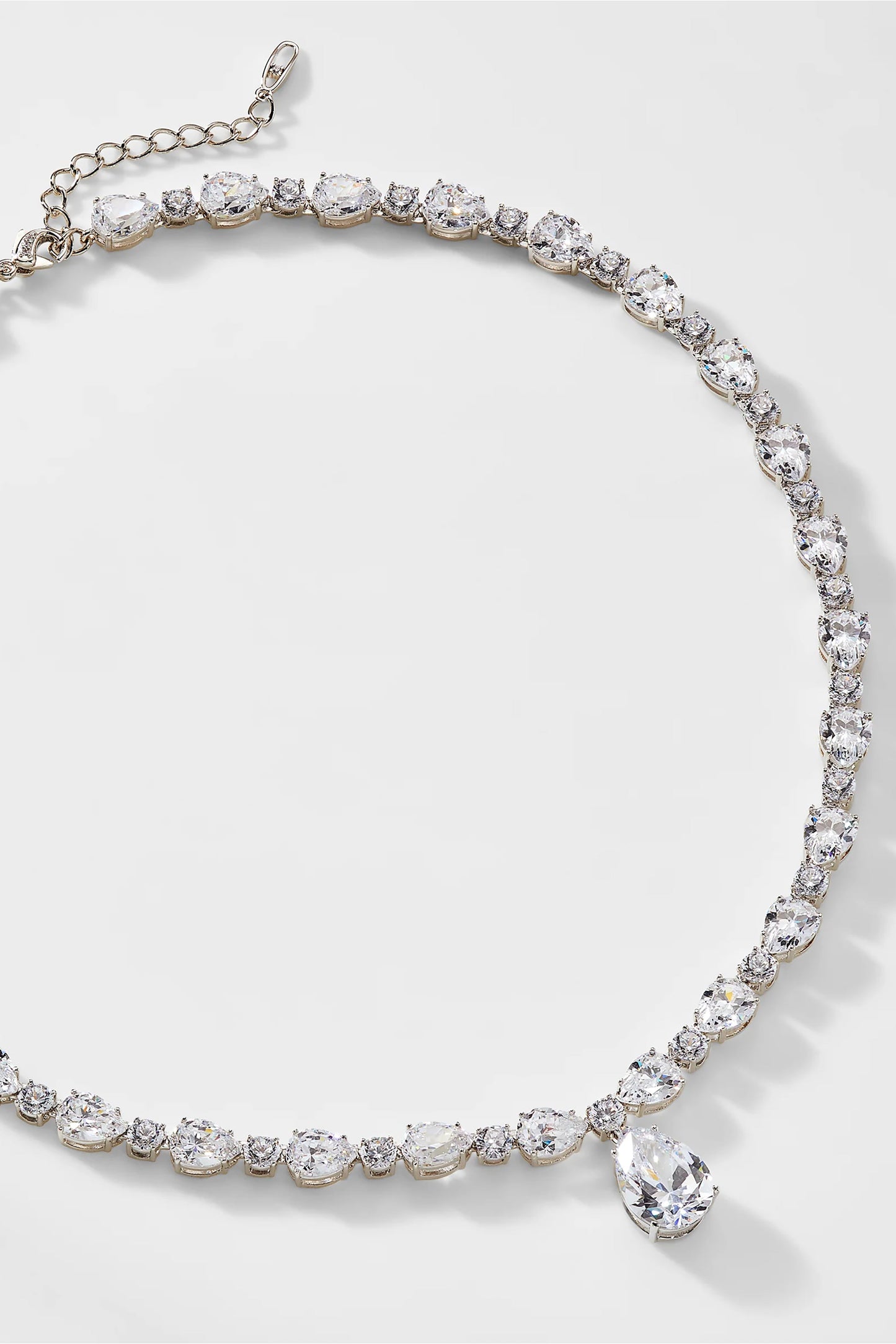 CZ PEAR DROP NECKLACE
