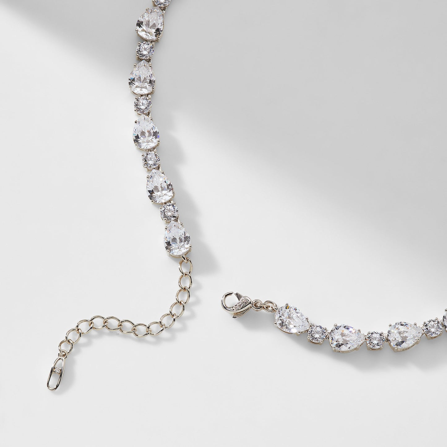 CZ PEAR DROP NECKLACE
