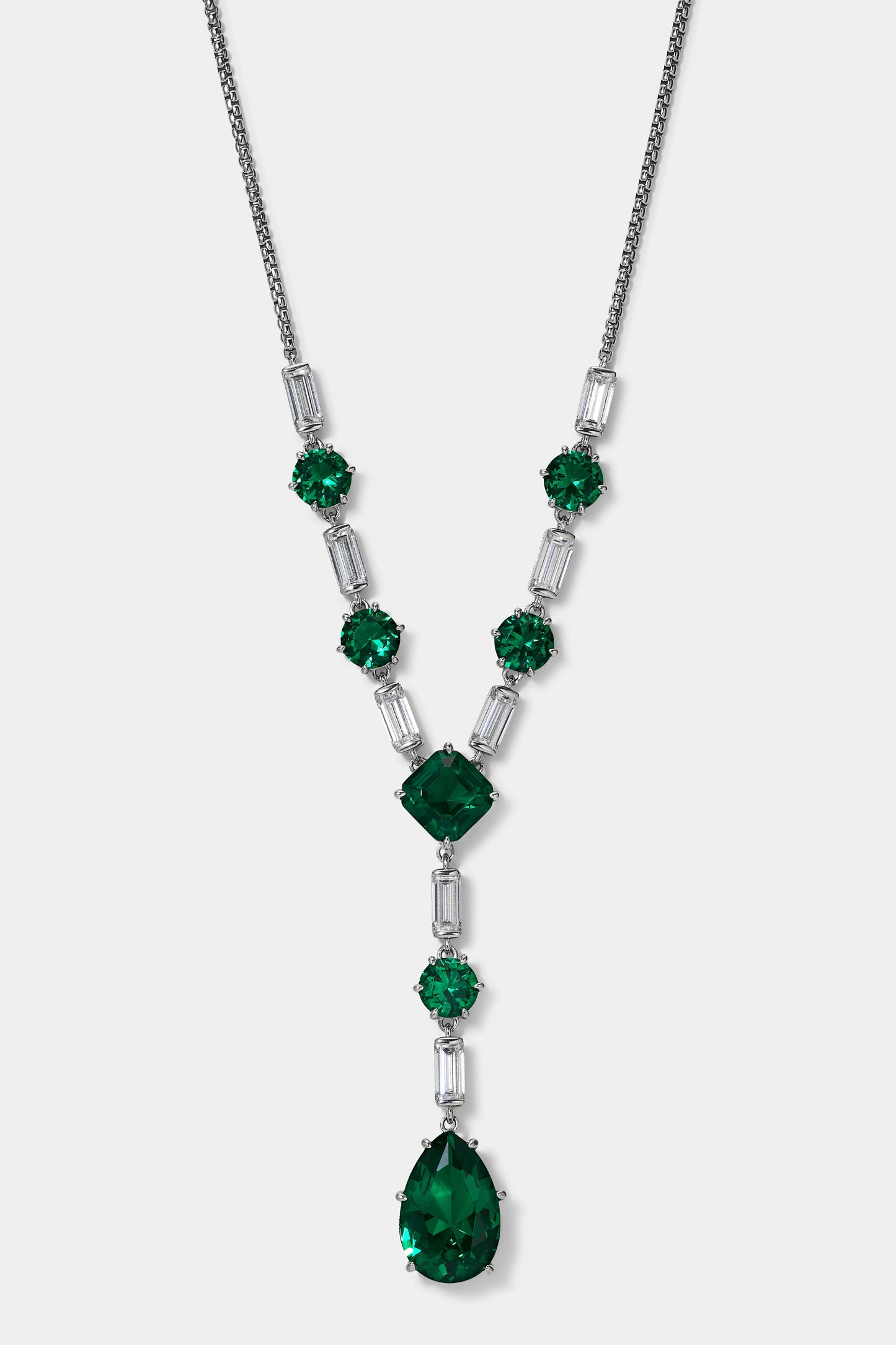 GLITZ GREEN Y NECKLACE