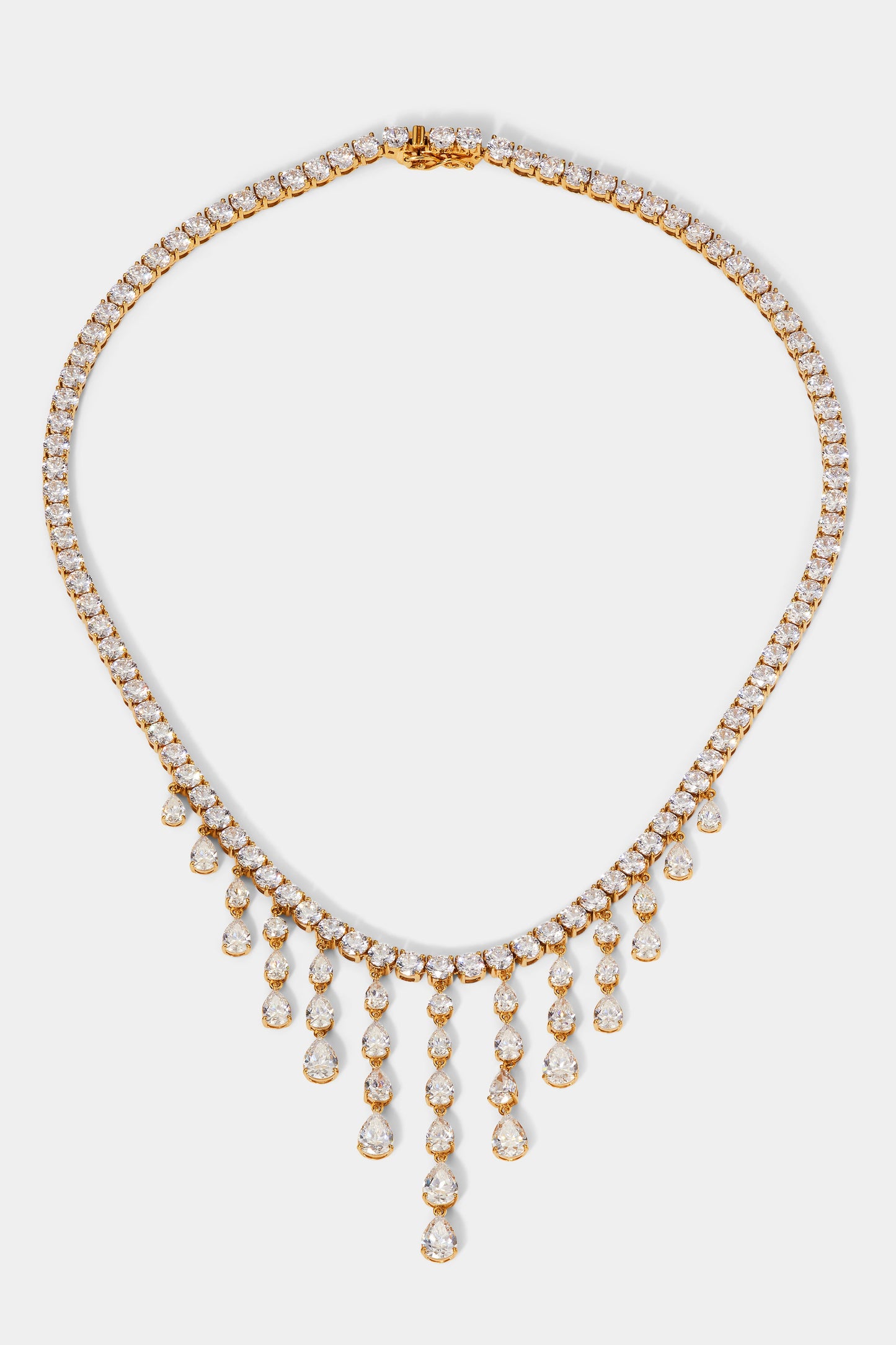 WILLOW CZ DRAMA DROPS COLLAR NECKLACE