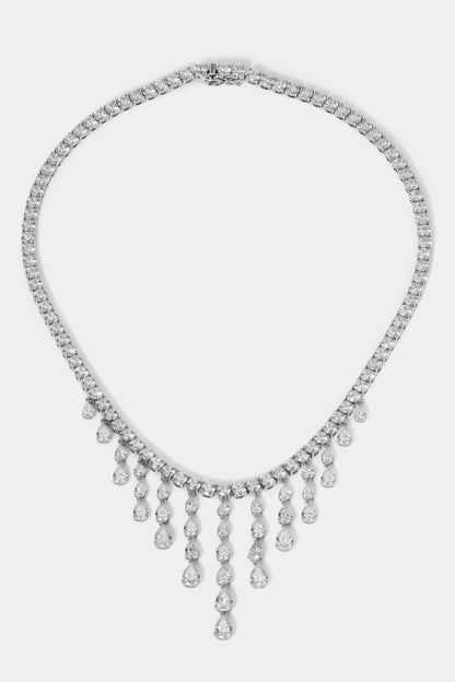 WILLOW CZ DRAMA DROPS COLLAR NECKLACE