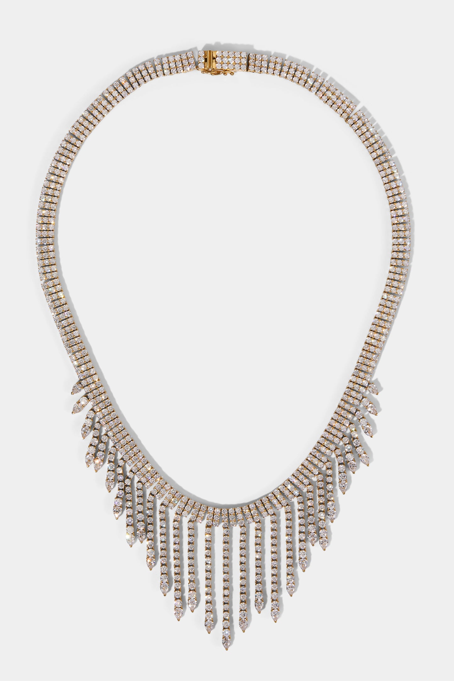 DIVA FRINGE COLLAR NECKLACE IN GOLD PLATING
