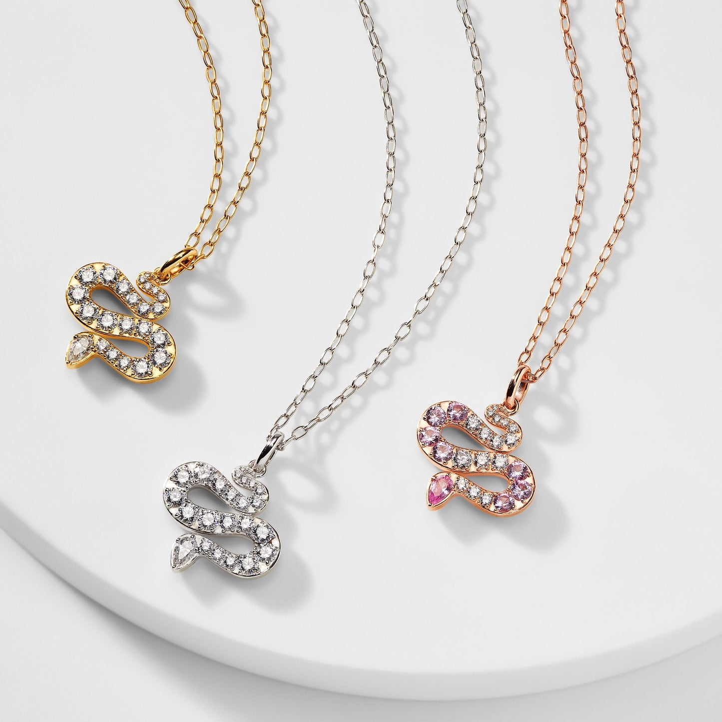 SPRING FLING STERLING SILVER SERPENT NECKLACE