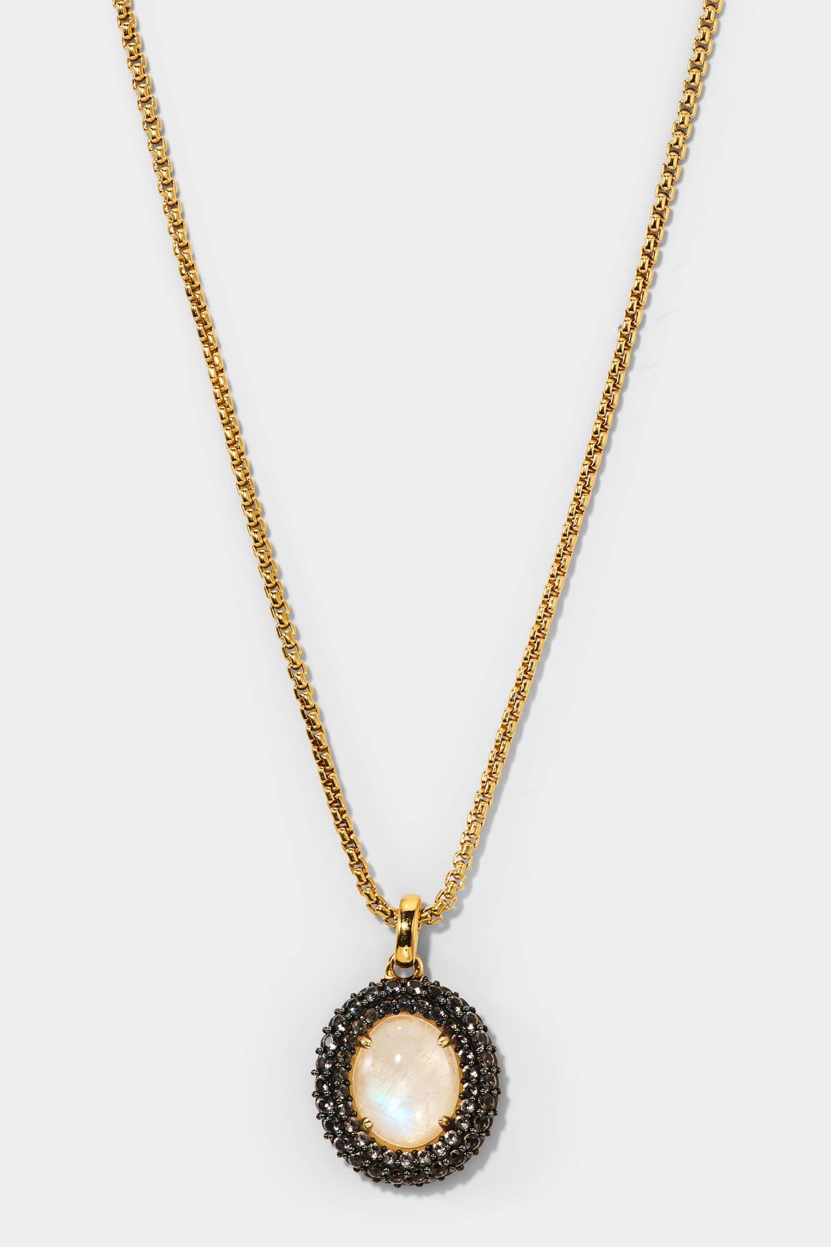 NADRI’S AU NATUREL OVAL PENDANT NECKLACE