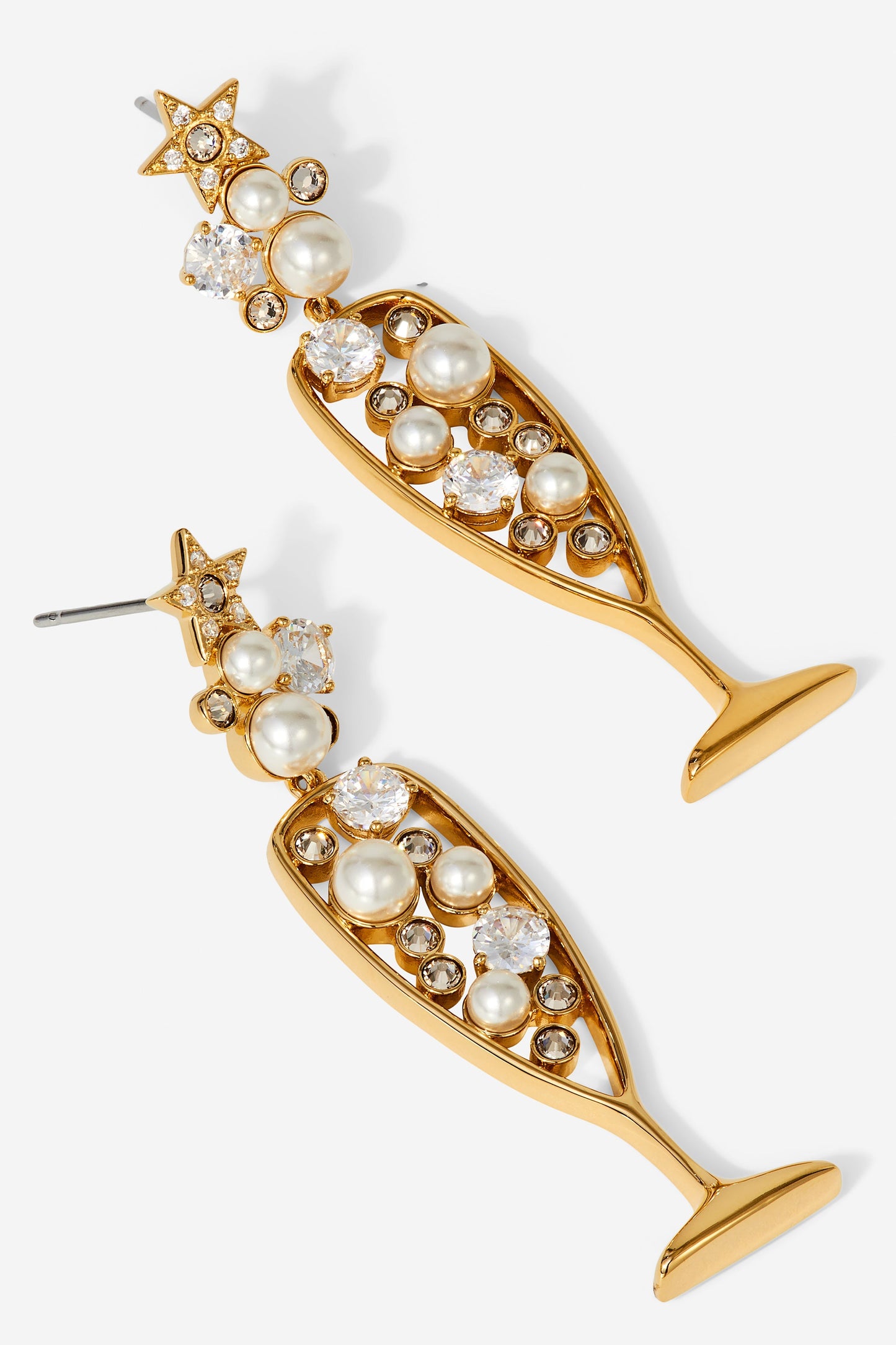 BRIDE CHAMPAGNE DROP EARRINGS