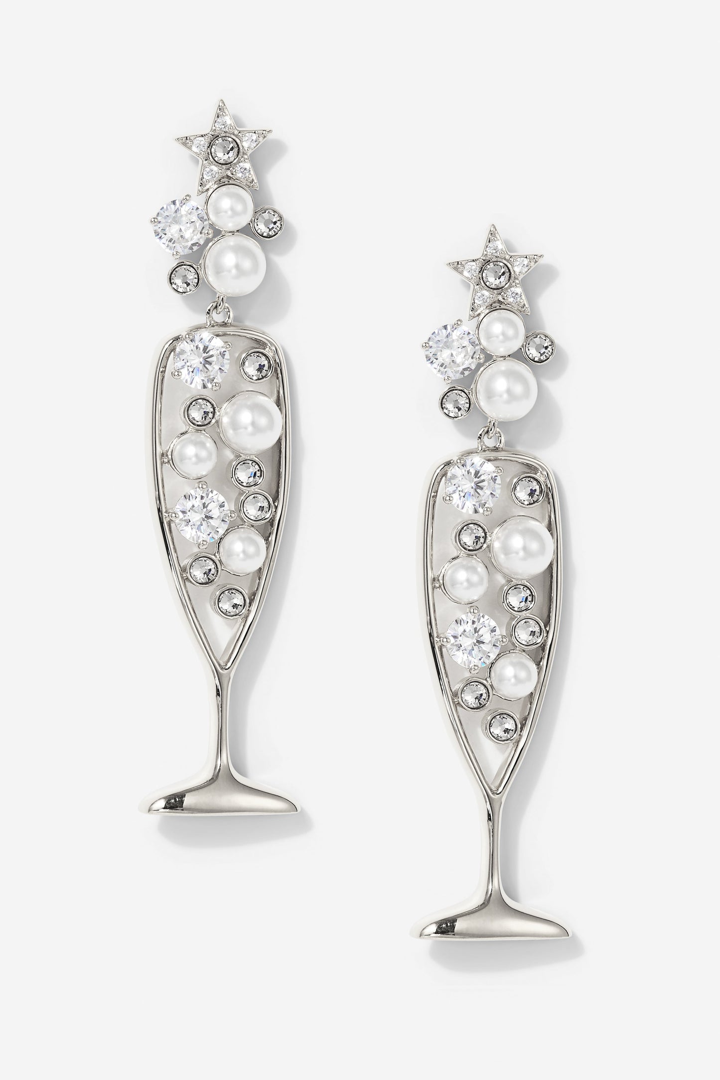BRIDE CHAMPAGNE DROP EARRINGS
