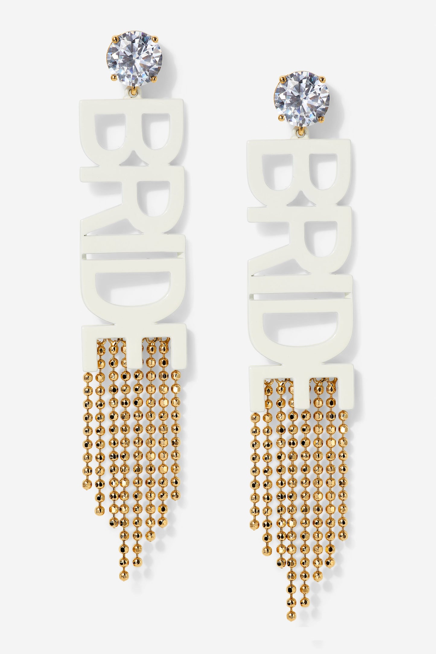 BRIDE FRINGE DROP EARRINGS