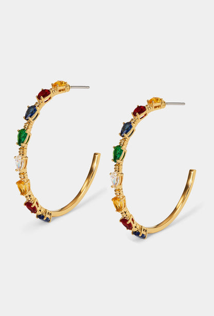 HOLI-DAZE LIGHTS C HOOP EARRINGS