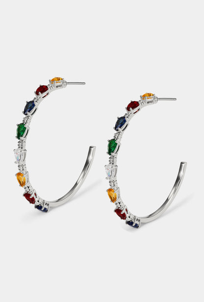 HOLI-DAZE LIGHTS C HOOP EARRINGS