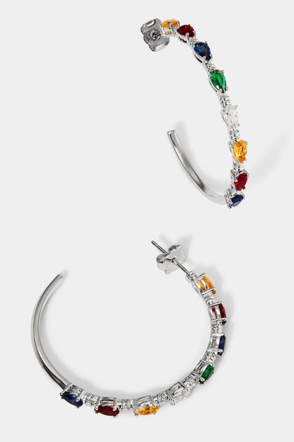 HOLI-DAZE LIGHTS C HOOP EARRINGS