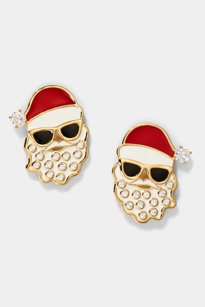 HOLI-DAZE SANTA STUD EARRINGS