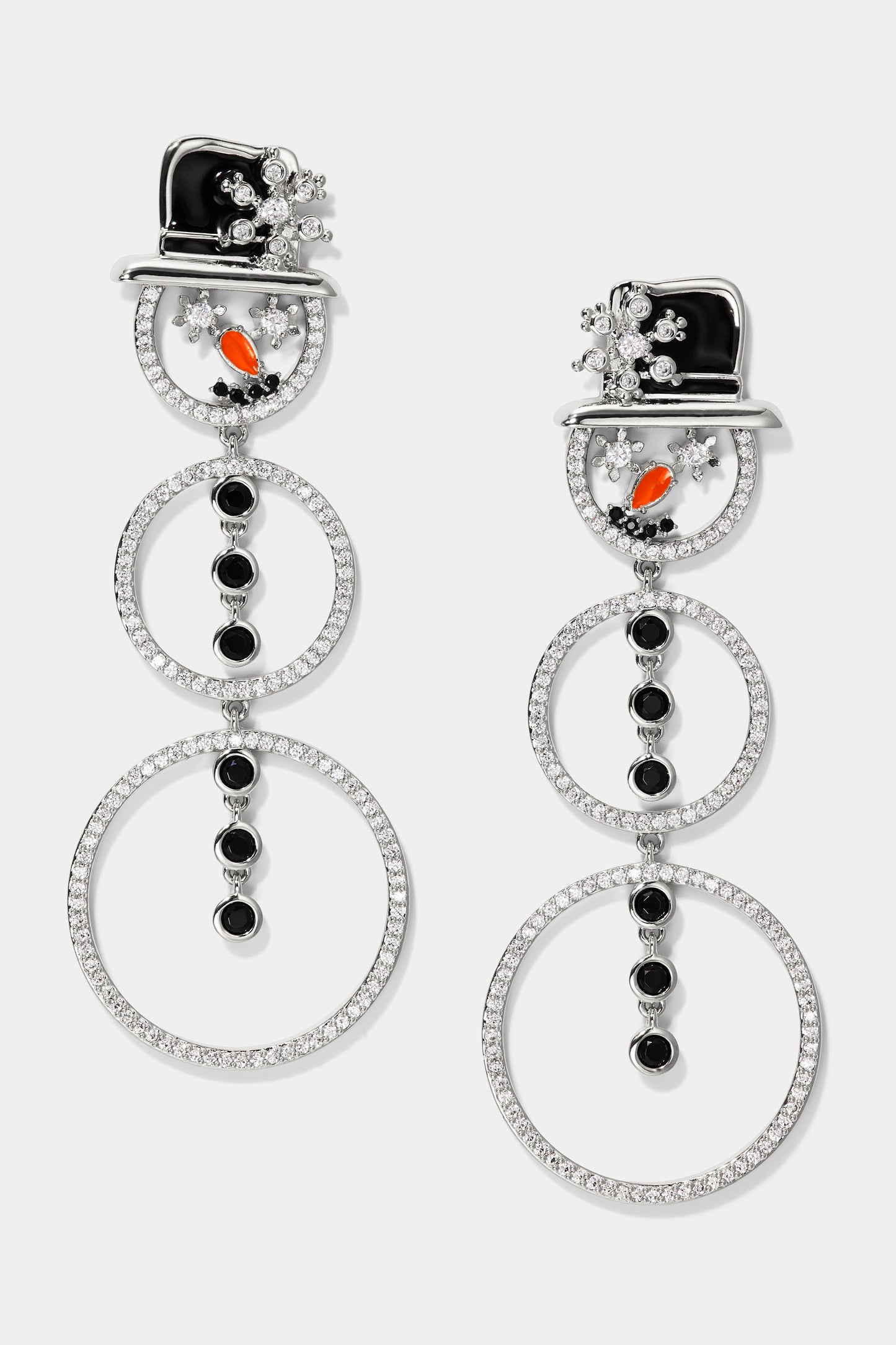 HOLI-DAZE SNOWMAN DROP EARRINGS