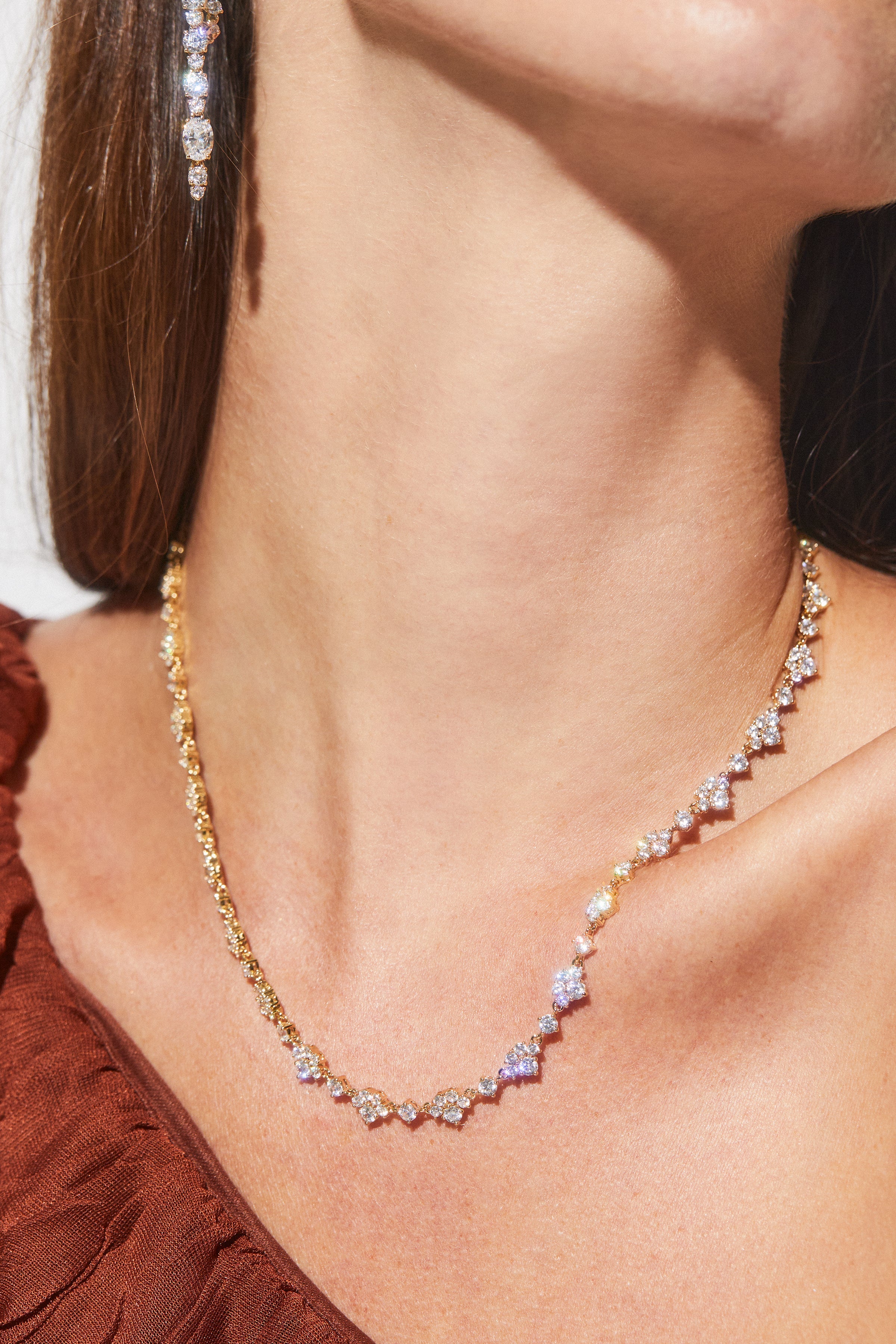 MATCHPOINT LACE CZ COLLAR NECKLACE NADRI Wholesale