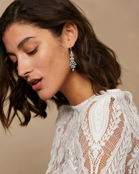 MIXED STONE DRAMA EARRINGS