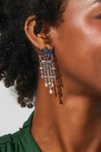 ROCKSTARS CZ CHANDELIER EARRINGS