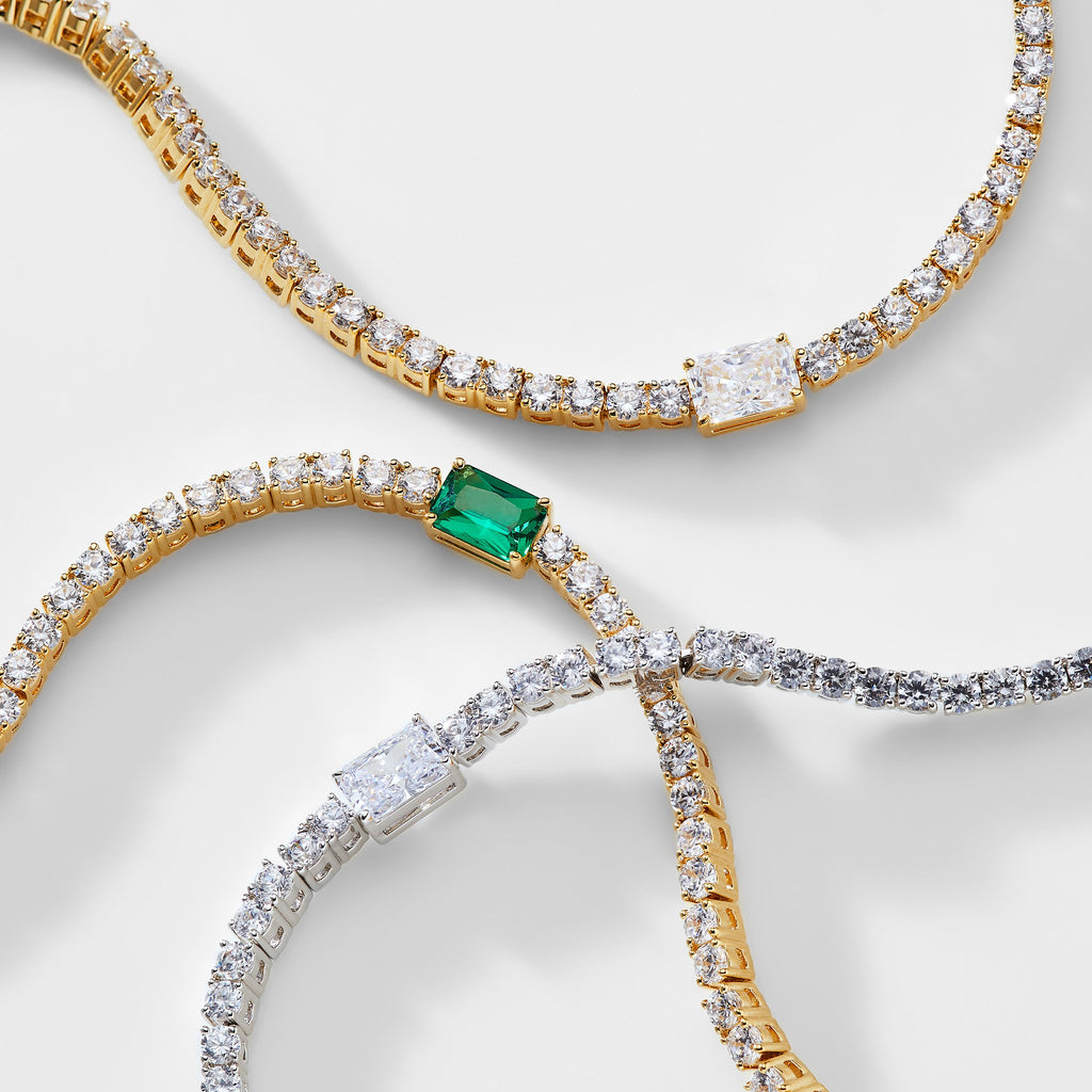 SOCIAL LIGHTS GREEN LINE BRACELET