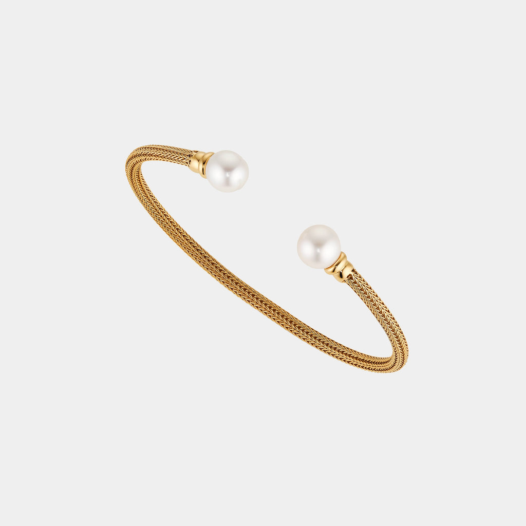 GENUINE FRESHWATER PEARL CHAIN FLEXI CUFF