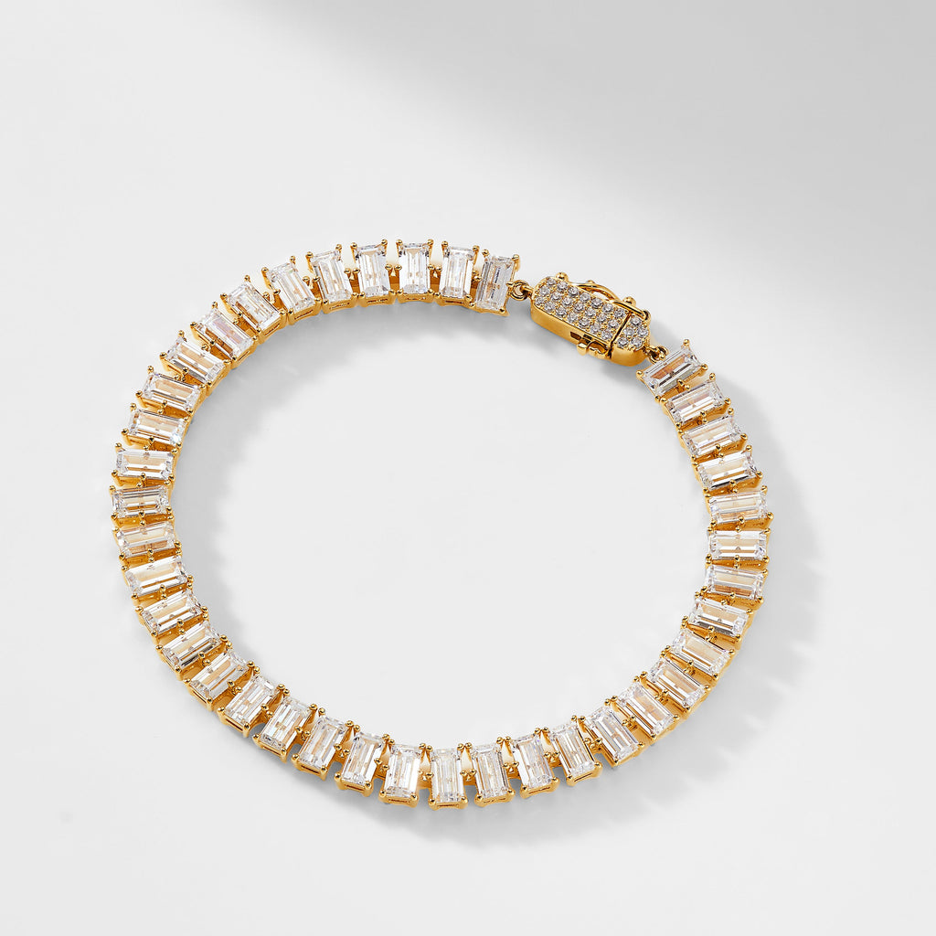 CHATEAU BAGUETTE CZ LINE BRACELET