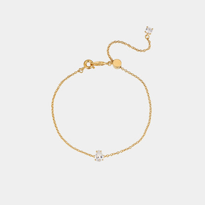 MODERN LOVE SMALL PEAR LINE BRACELET