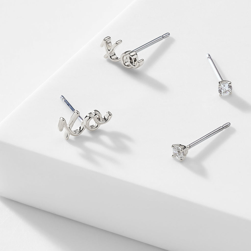 SMITTEN XOXO STUD SET OF EARRINGS