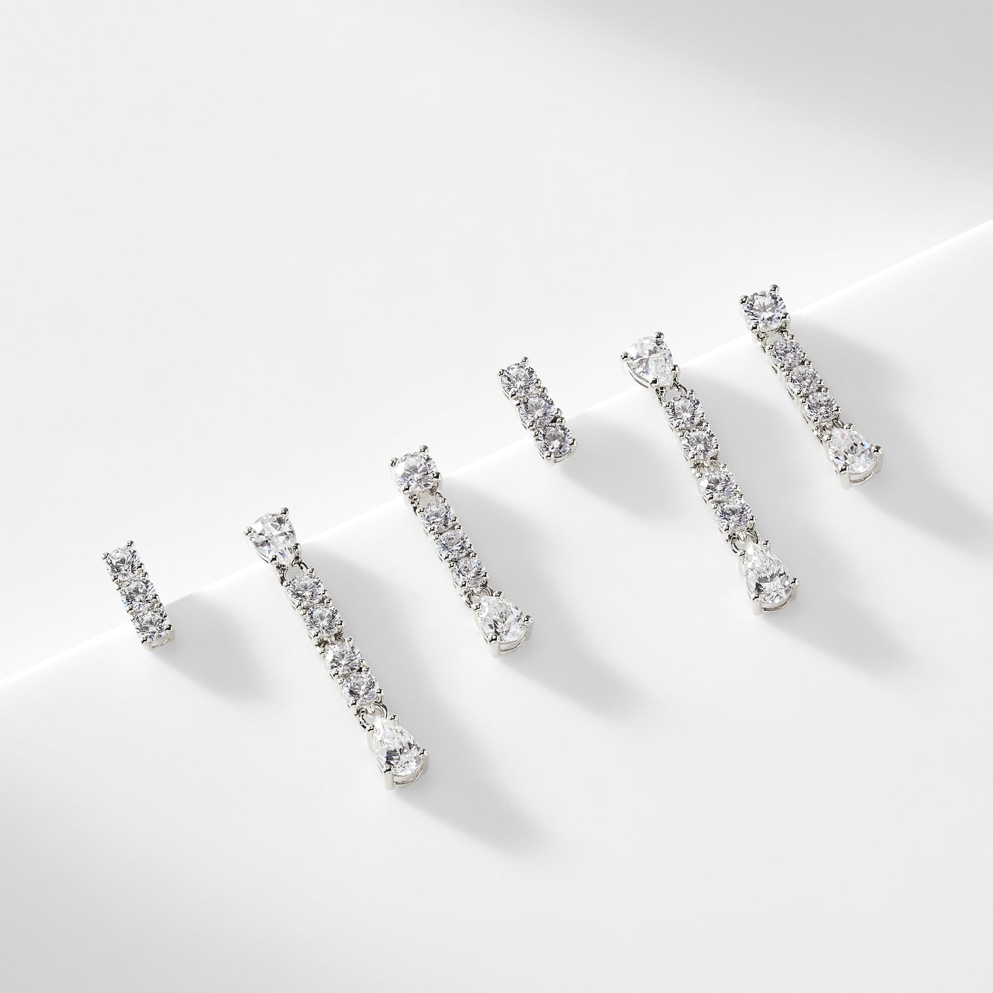 LOVE ALL SET OF 3 LINEAR EARRINGS