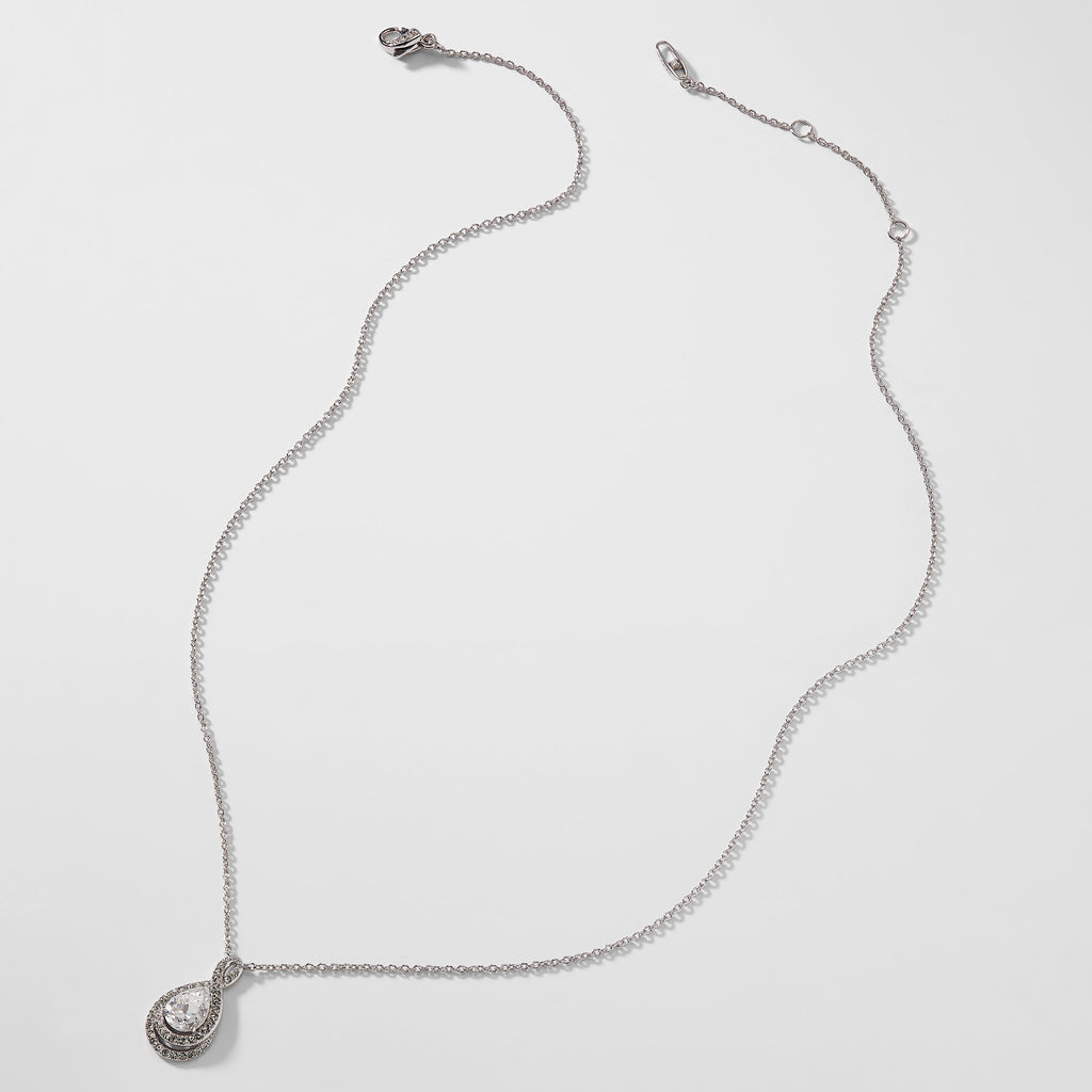 DOLCE PEAR CZ PENDANT NECKLACE