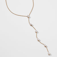 MULTI CZ DROP Y NECKLACE