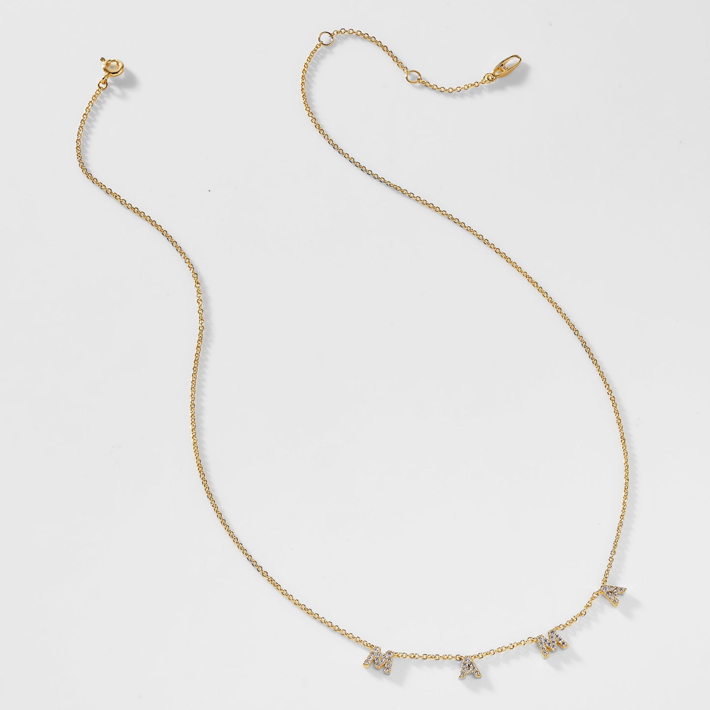 PAVE CZ MAMA SHAKY NECKLACE