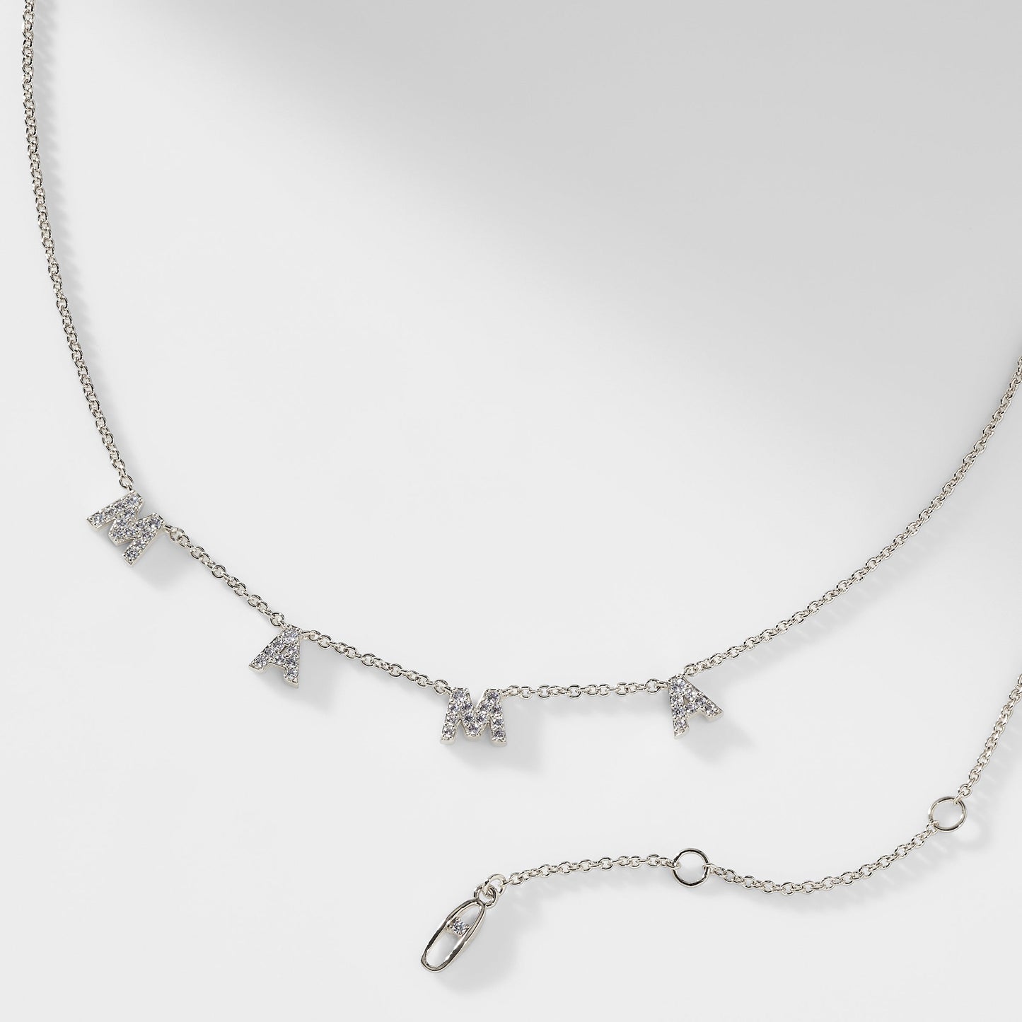 PAVE CZ MAMA SHAKY NECKLACE