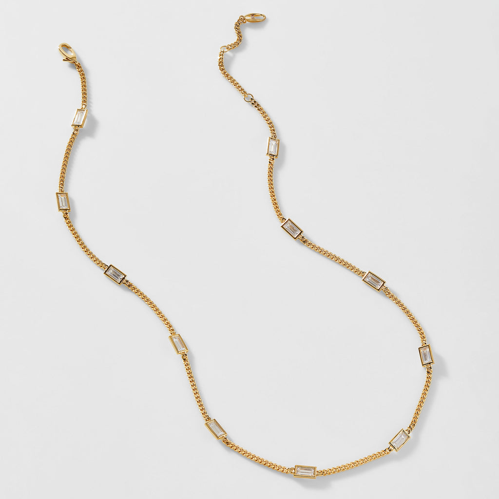 ELEVATE BAGUETTE CZ NECKLACE
