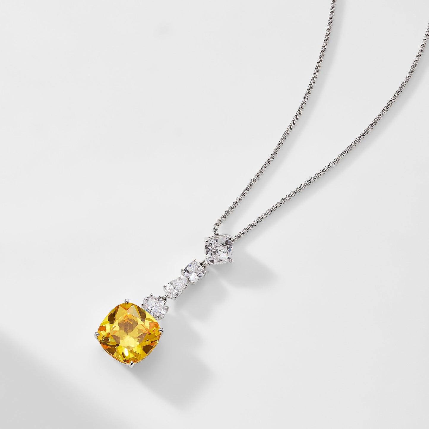 SOLEIL YELLOW CZ Y NECKLACE