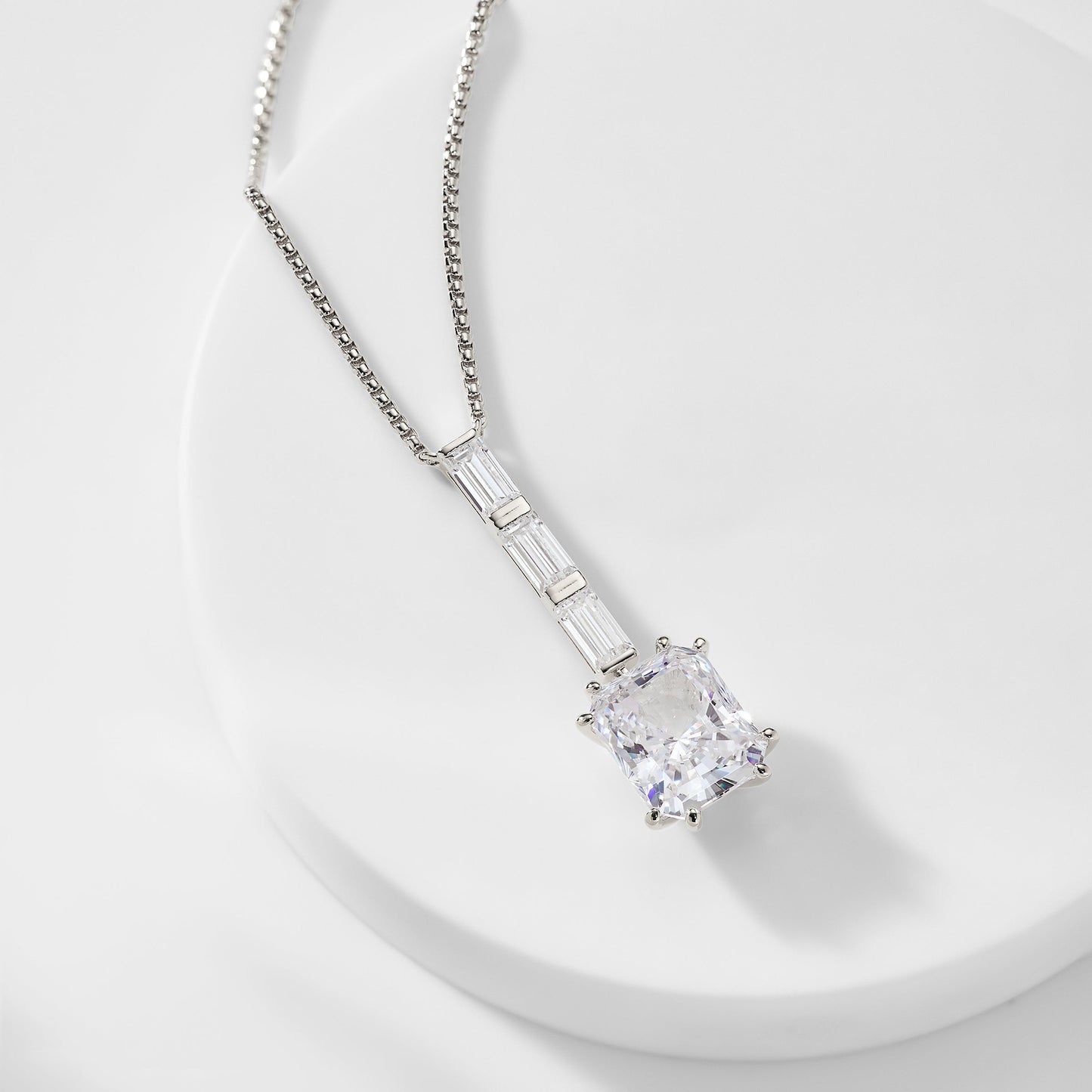 CHATEAU EMERALD CZ DROP NECKLACE