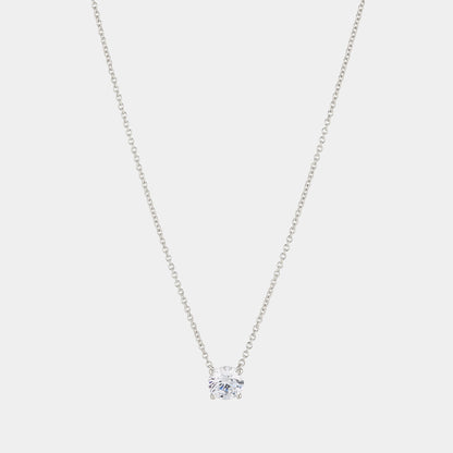 MODERN LOVE LARGE ROUND CZ NECKLACE