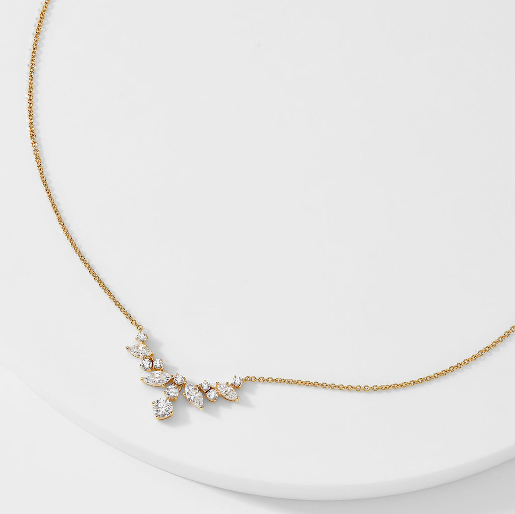 FLUTTER CZ SMALL FRONTAL NECKLACE