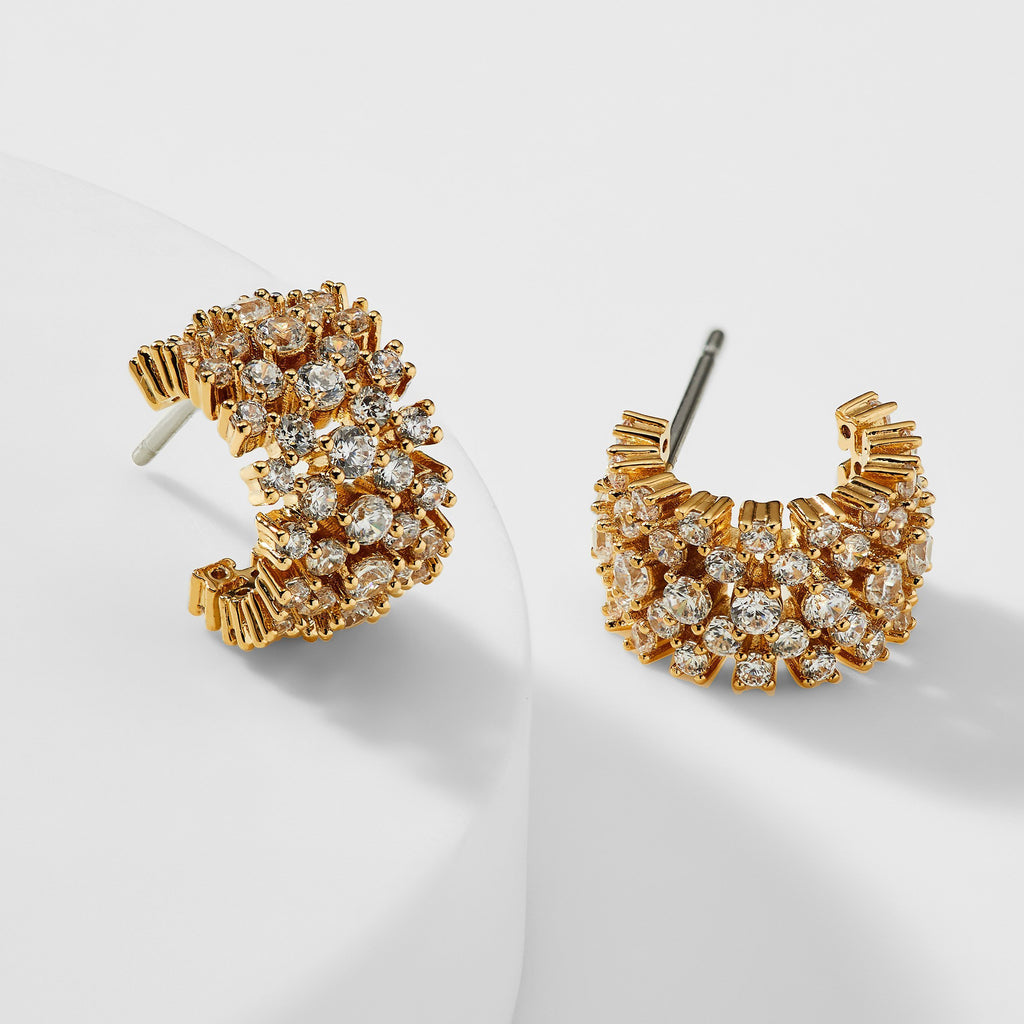 MILA HALF HOOP EARRINGS