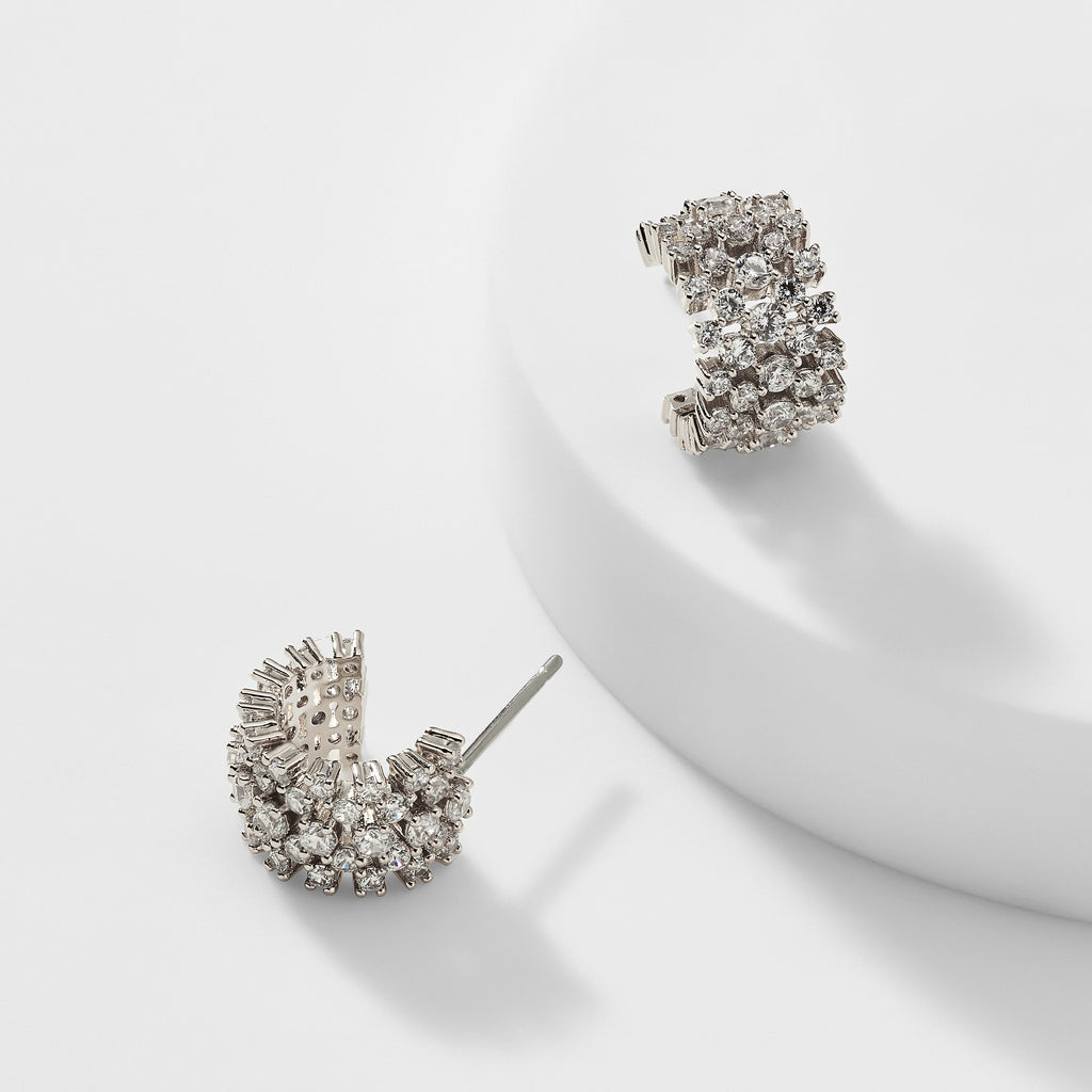 MILA HALF HOOP EARRINGS