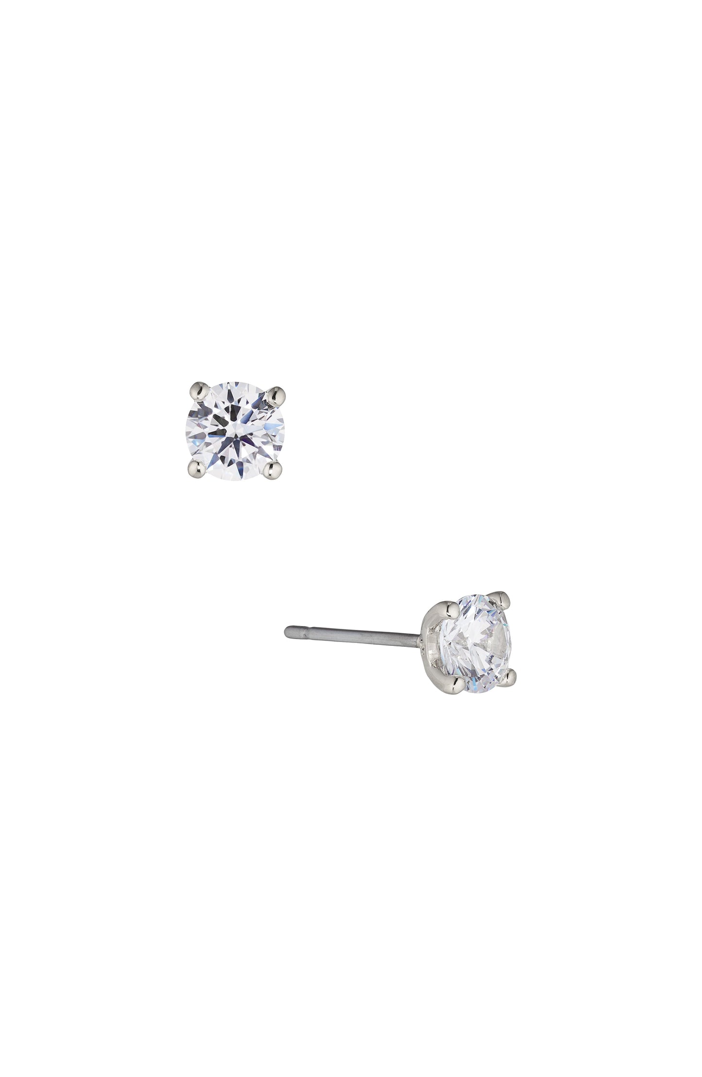 MODERN LOVE SMALL ROUND CZ EARRINGS