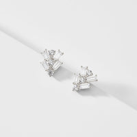 PAVE THE WAY CLUSTER STUD EARRINGS