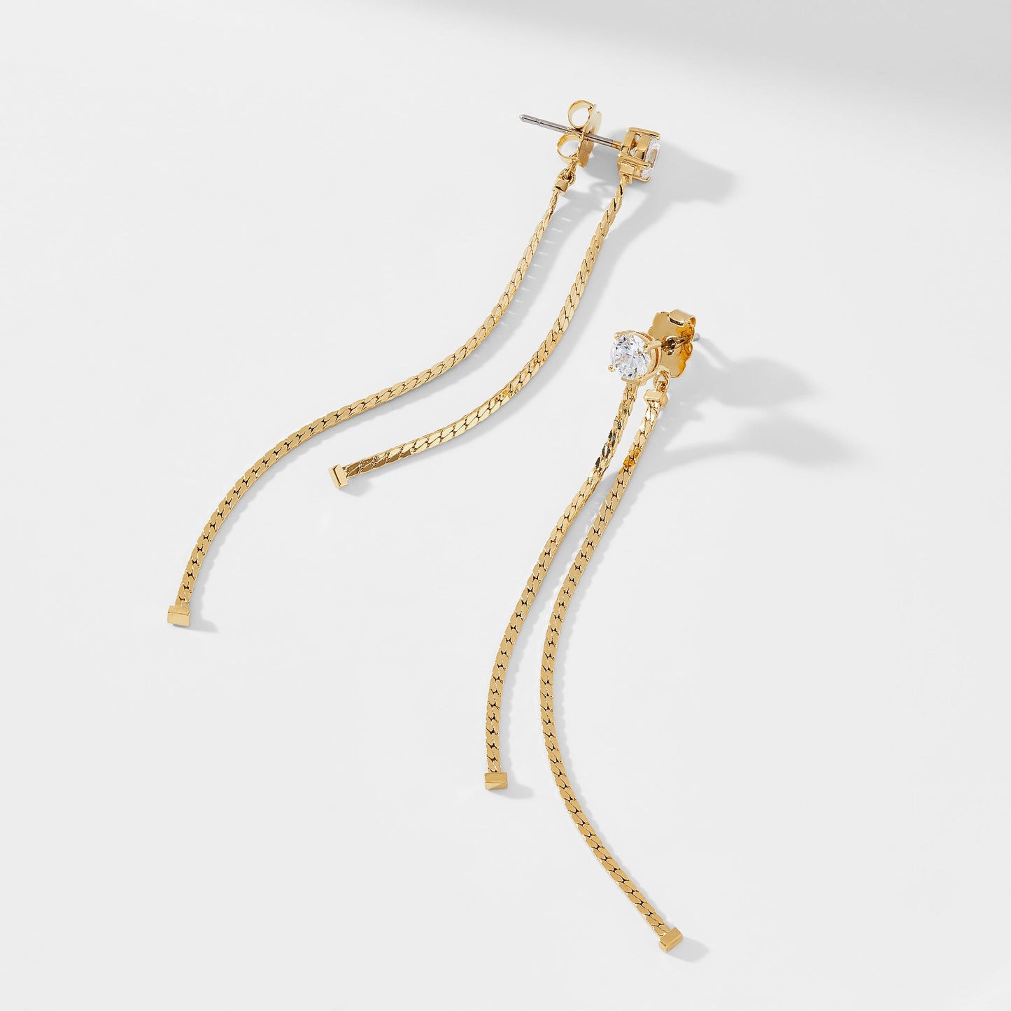 BRUNCH CHAIN DROP LINEAR EARRINGS