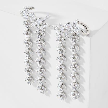 WILDFLOWER CHANDELIER CZ EARRINGS