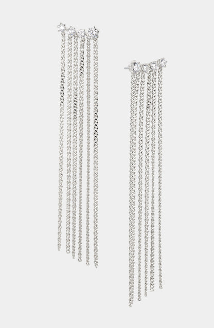 CLEO CZ FRINGE EARRINGS