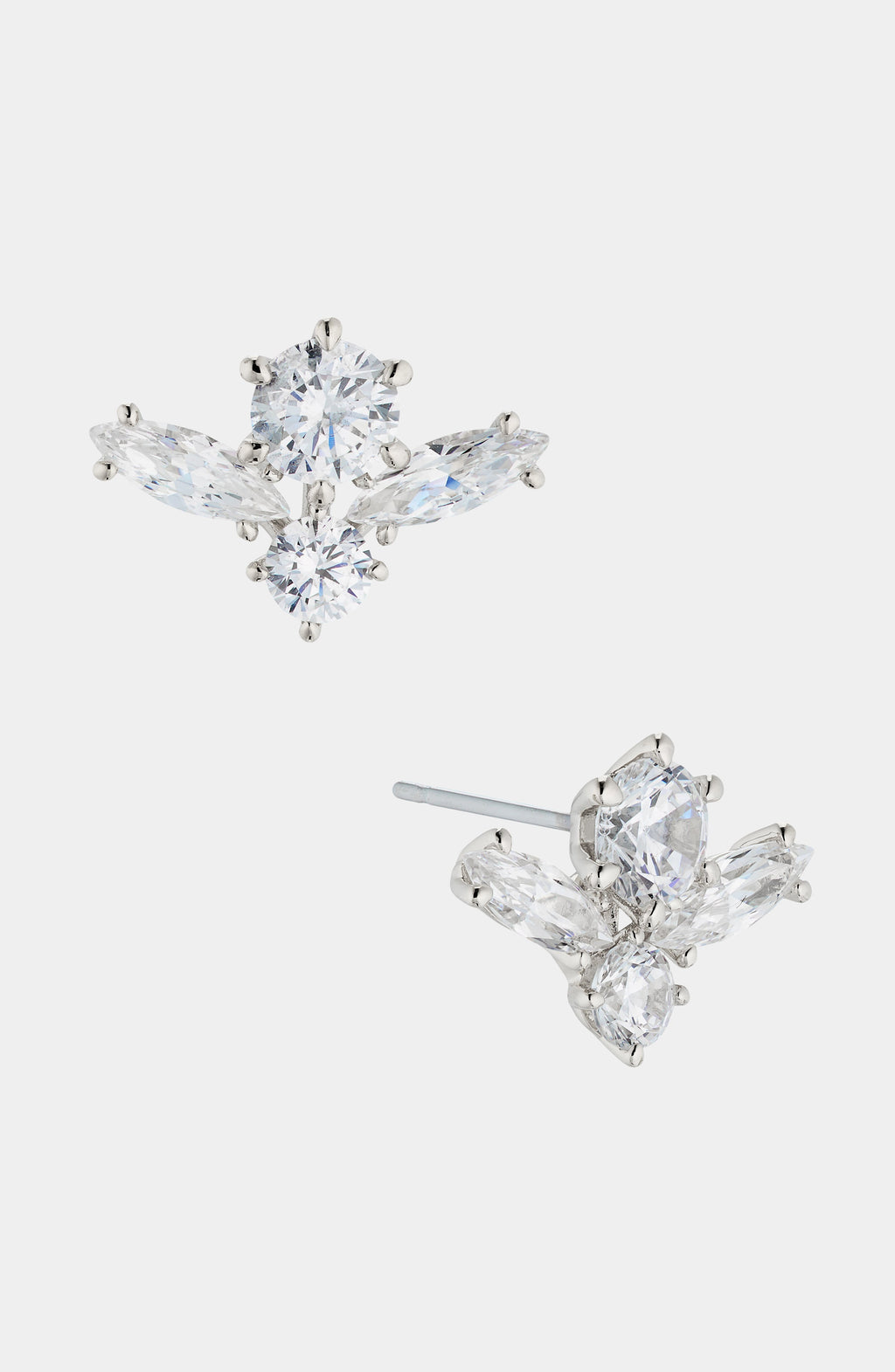 EVELYN CLUSTER CZ STUD EARRINGS