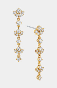 MATCHPOINT SMALL LINEAR CZ EARRINGS