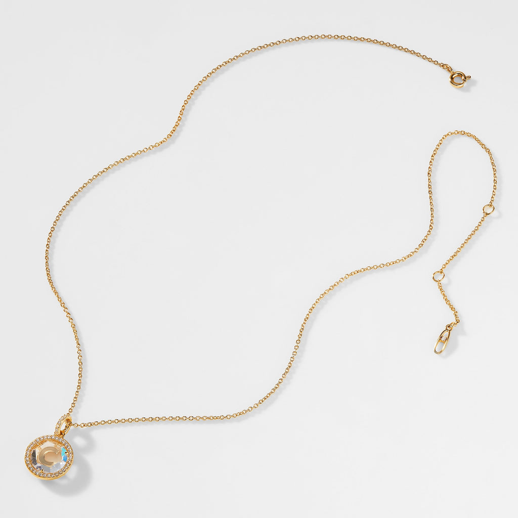 CZ INITIAL PENDANT