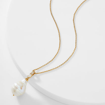 BOHEME XL PEARL PENDANT NECKLACE